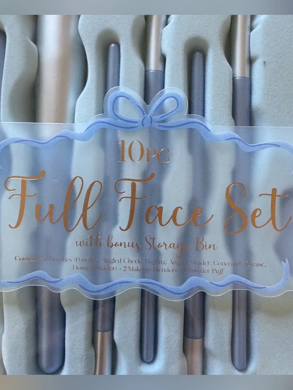 Primrose Powder Blue | 10pc Makeup Brush Tin